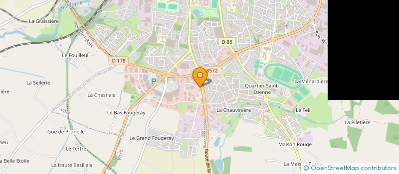 localisation de l'entreprise SCI OLIVIER IMMOBILIER  VITRE
