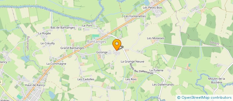 localisation de l'entreprise SCI OLIVIERI  BANTANGES