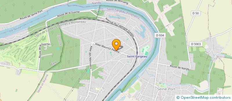 localisation de l'entreprise SCI OLIVIERS  SAINT-FARGEAU-PONTHIERRY