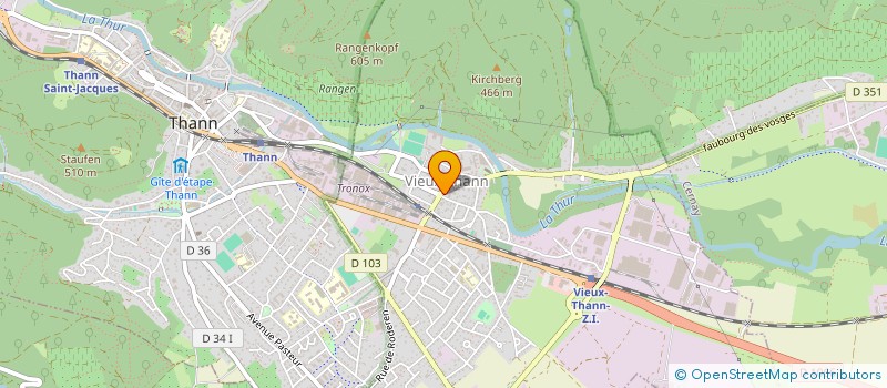 localisation de l'entreprise SCI OLIVIERS  VIEUX-THANN