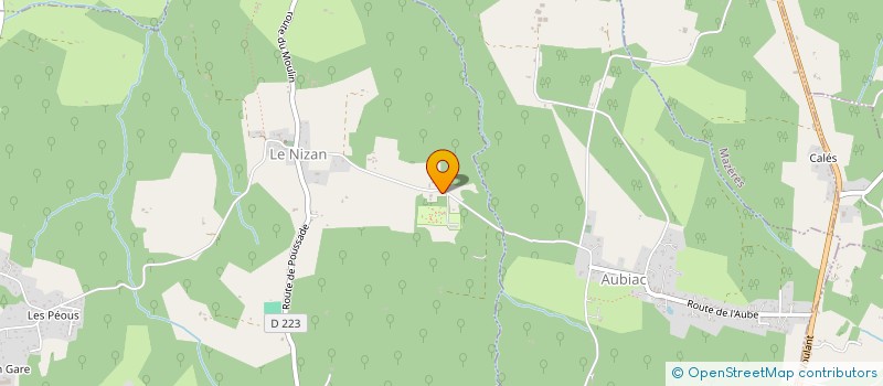 localisation de l'entreprise SCI OLLA DU TAUZIN  LE NIZAN