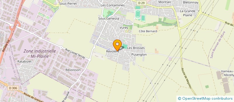 localisation de l'entreprise SCI OLLEGNAL  GENAS