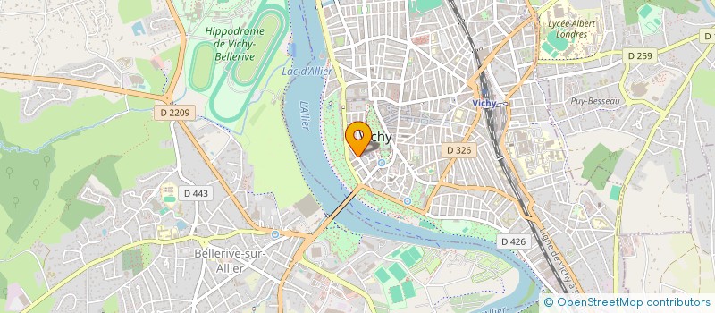 localisation de l'entreprise SCI OLLIERES à VICHY