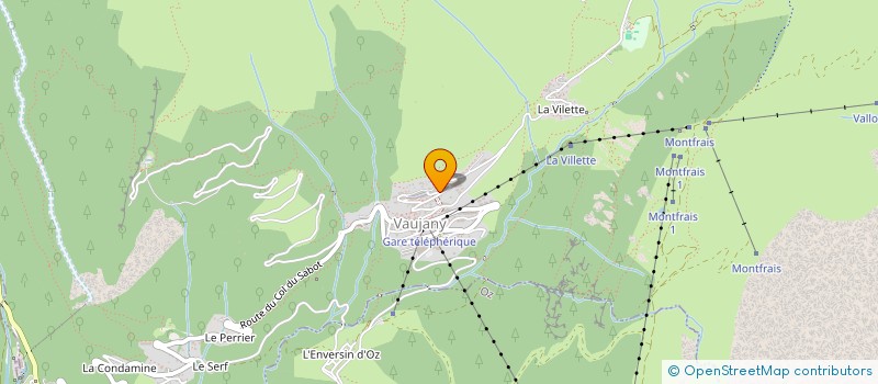 localisation de l'entreprise SCI OLLIVIER  VAUJANY