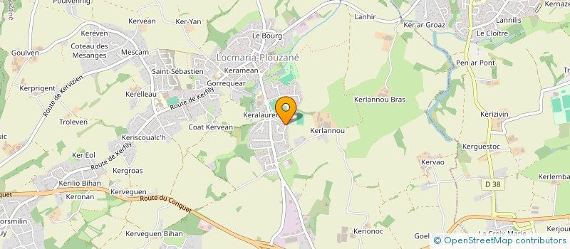 localisation de l'entreprise SCI OLLIVIER  LOCMARIA-PLOUZANE