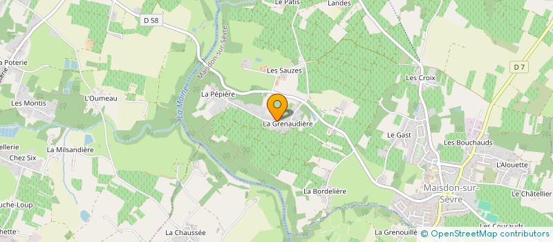 localisation de l'entreprise SCI OLLIVIER COTTENCEAU  MAISDON-SUR-SEVRE