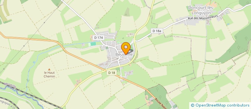 localisation de l'entreprise SCI OLLMAT  BEUVEILLE