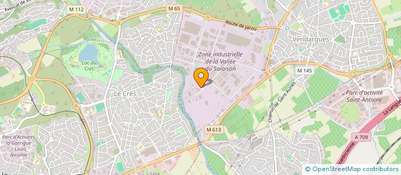 localisation de l'entreprise SCI OLLYTEAM à VENDARGUES