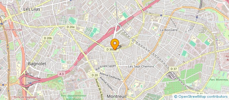 localisation de l'entreprise SCI OLMA à MONTREUIL