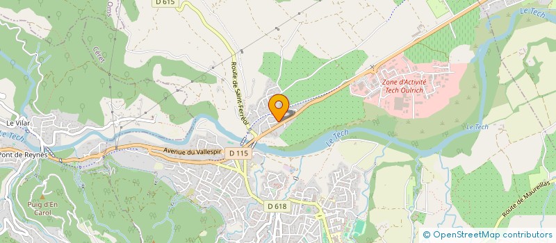 localisation de l'entreprise SCI OLMA  CERET