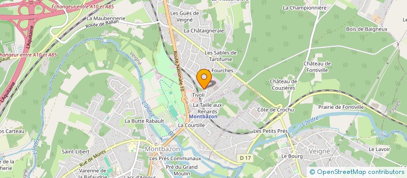 localisation de l'entreprise SCI OLMIBEM à VEIGNE