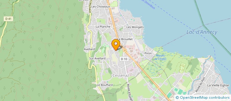 localisation de l'entreprise SCI OLNEY  SEVRIER