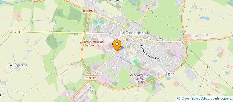 localisation de l'entreprise SCI OLOMA  LA CHATAIGNERAIE