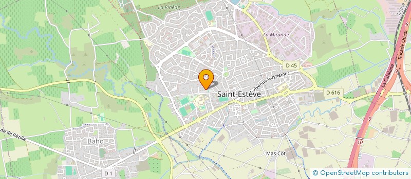 localisation de l'entreprise SCI OLOR  SAINT-ESTEVE