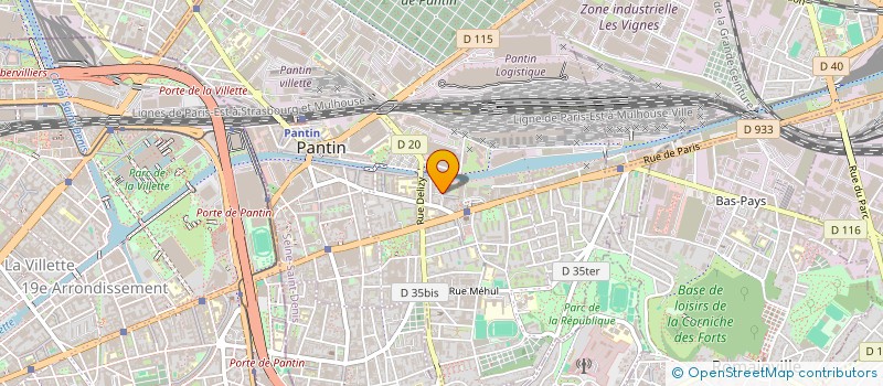 localisation de l'entreprise SCI OLPAGA  PANTIN