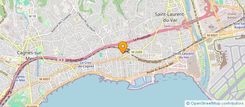 localisation de l'entreprise SCI OLPHIE à CAGNES-SUR-MER