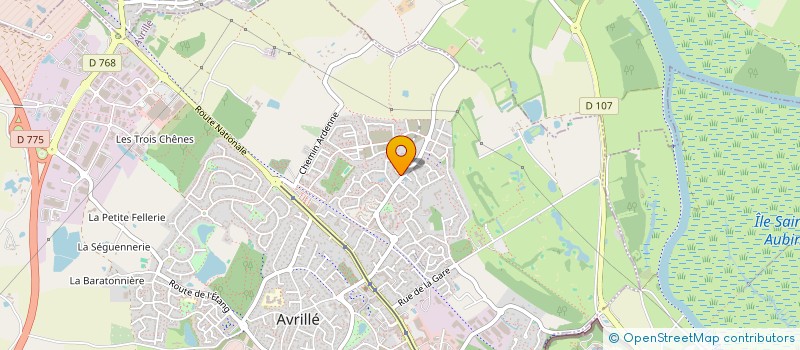 localisation de l'entreprise SCI OLPIERRE à AVRILLE