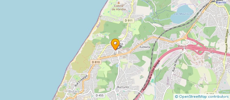 localisation de l'entreprise SCI OLSAN à BIDART