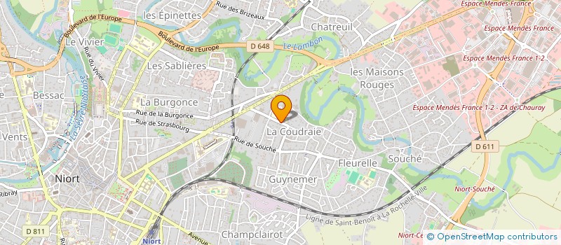 localisation de l'entreprise SCI OLSO à NIORT