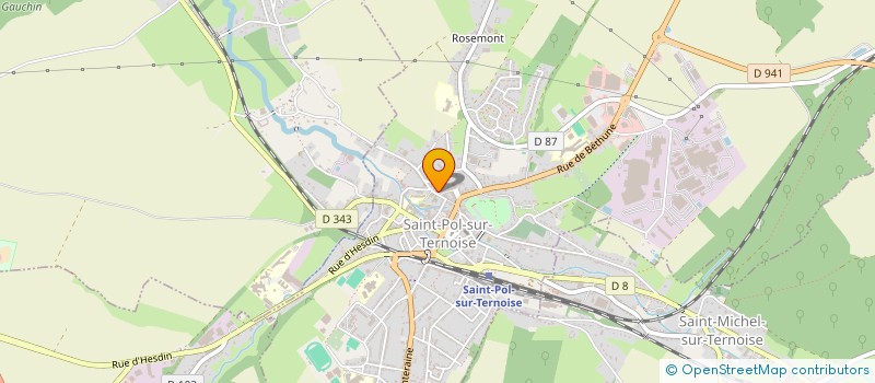 localisation de l'entreprise SCI OLVA  SAINT-POL-SUR-TERNOISE