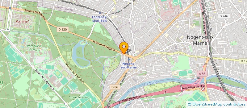 localisation de l'entreprise SCI OLY  NOGENT-SUR-MARNE