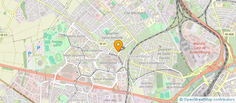localisation de l'entreprise SCI OLYMPE à STRASBOURG