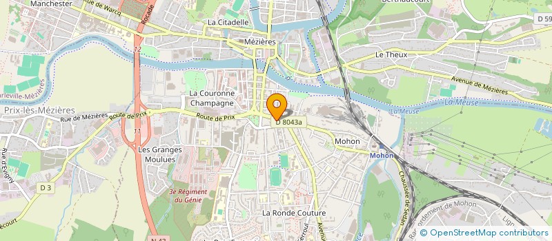 localisation de l'entreprise SCI OLYMPE  CHARLEVILLE-MEZIERES