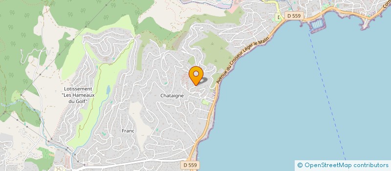 localisation de l'entreprise SCI OLYMPE à SAINTE-MAXIME