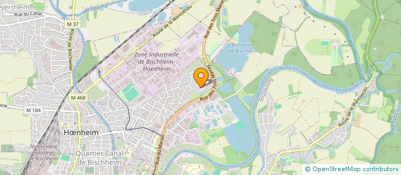 localisation de l'entreprise SCI OLYMPE  HNHEIM