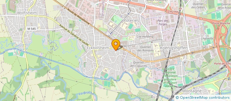 localisation de l'entreprise SCI OLYMPE  ECKBOLSHEIM