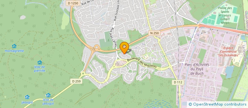 localisation de l'entreprise SCI OLYMPE à LA TESTE-DE-BUCH