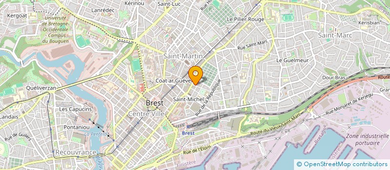 localisation de l'entreprise SCI OLYMPE  BREST