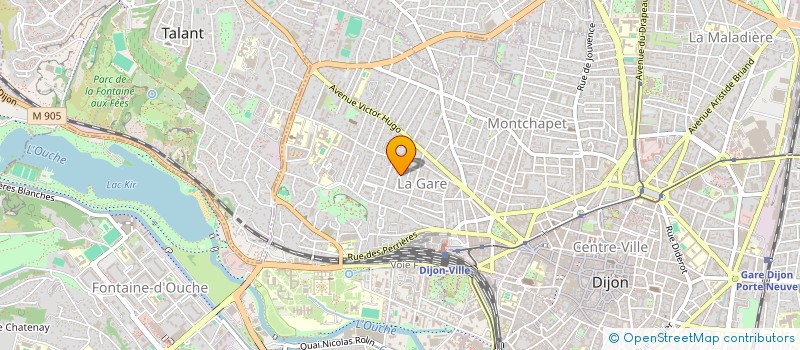 localisation de l'entreprise SCI OLYMPE à DIJON