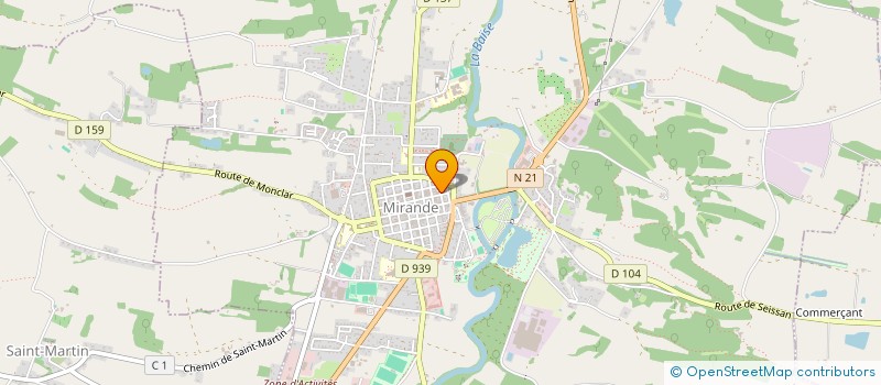 localisation de l'entreprise SCI OLYMPE à MIRANDE