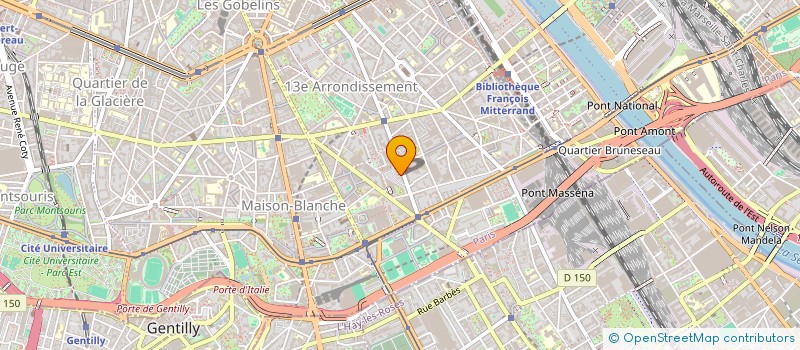 localisation de l'entreprise SCI OLYMPIADES  PARIS