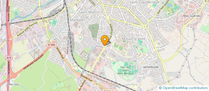 localisation de l'entreprise SCI OLYMPIE  PERPIGNAN