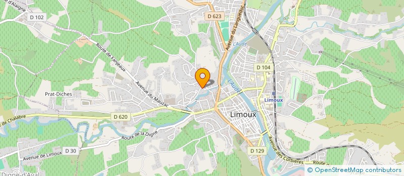 localisation de l'entreprise SCI OLYVIA  LIMOUX