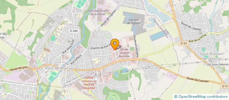 localisation de l'entreprise SCI OM 1850  CHAVANOZ