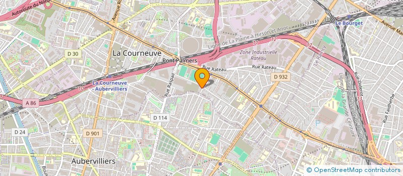 localisation de l'entreprise SCI OM à LA COURNEUVE