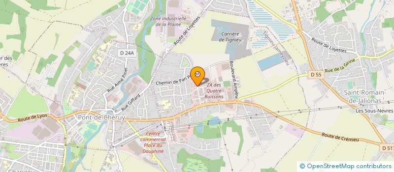 localisation de l'entreprise SCI OM DEVELOPPEMENT  CHAVANOZ