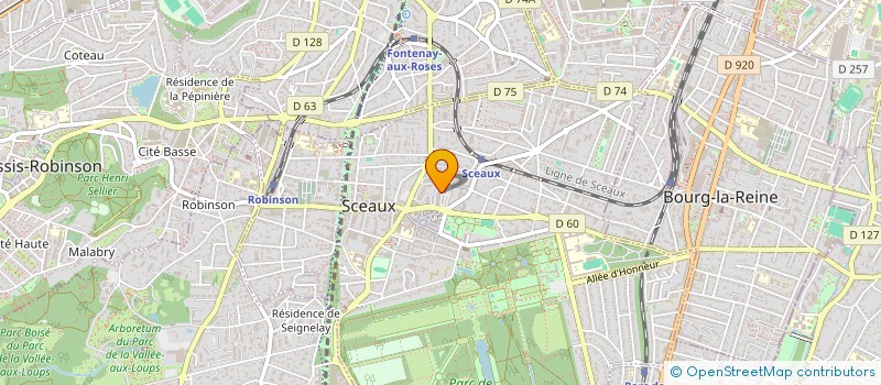 localisation de l'entreprise SCI OM-KERGROIX à SCEAUX