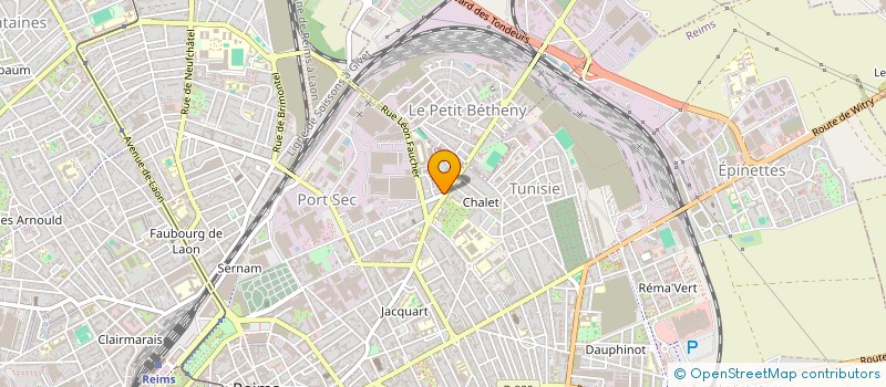 localisation de l'entreprise SCI OM MITHRA  REIMS