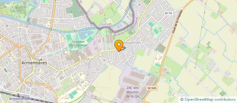 localisation de l'entreprise SCI OMALIS  HOUPLINES