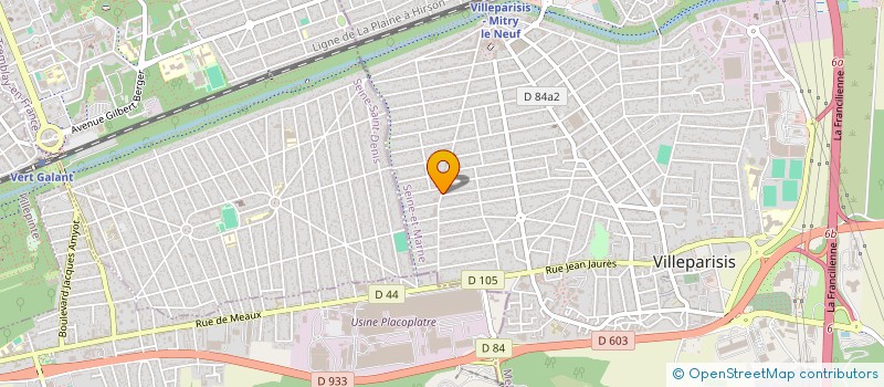 localisation de l'entreprise SCI OMAR  VILLEPARISIS