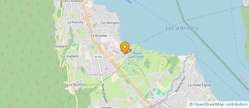 localisation de l'entreprise SCI OMBCD  SEVRIER