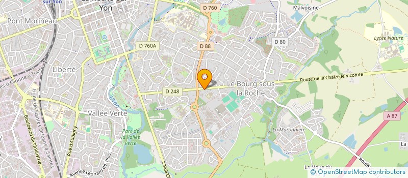 localisation de l'entreprise SCI OMBELLE à LA ROCHE-SUR-YON