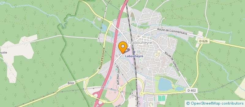 localisation de l'entreprise SCI OMBRAGEE  LABOUHEYRE