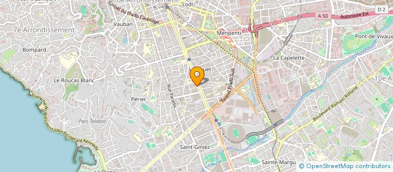 localisation de l'entreprise SCI OMC INVESTISSEMENTS à MARSEILLE