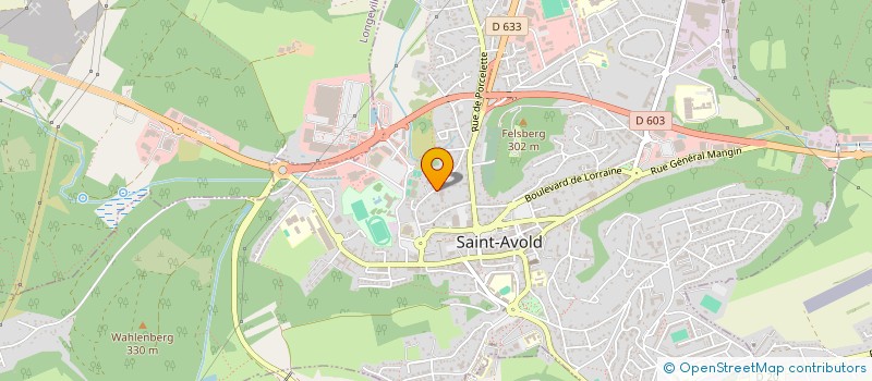 localisation de l'entreprise SCI OMC LA CHAPELLE  SAINT-AVOLD