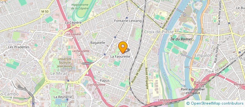 localisation de l'entreprise SCI OMCA  TOULOUSE